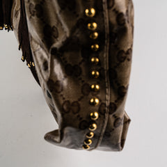 Gucci Babouska Heart Monogram Shoulder Bag