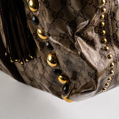 Gucci Babouska Heart Monogram Shoulder Bag