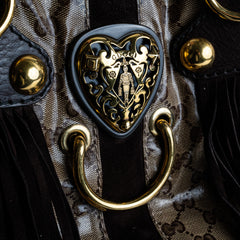 Gucci Babouska Heart Monogram Shoulder Bag