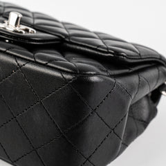 Chanel Square Mini Lambskin Black Bag