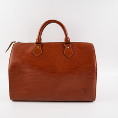 Louis Vuitton Vintage Speedy 30 Epi Leather Brown