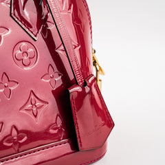 Louis Vuitton Alma BB Vernis Dark Pink Crossbody Bag