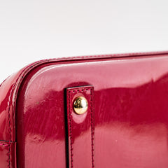 Louis Vuitton Alma BB Vernis Dark Pink Crossbody Bag