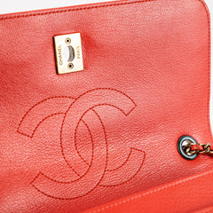 Chanel Seasonal Flap Red Crossbody Bag