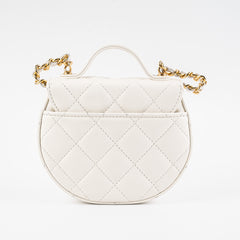 Chanel Mini Clutch with Chain White Crossbody Bag