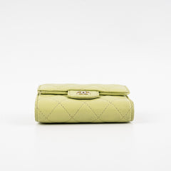Chanel Compact Wallet Green