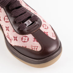 Louis Vuitton Monogram Mini Lin Sneakers Size 35.5
