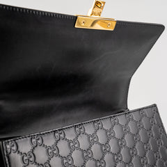 Deal of The Week - Gucci Padlock Medium Signature Shoulder Bag Black