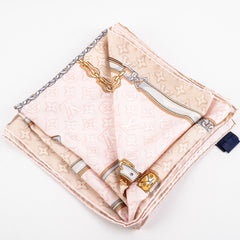 Louis Vuitton  Carre 90 x 90 Silk Scarf Light Pink