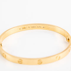 Cartier Love Yellow Gold Size 19 Bracelet
