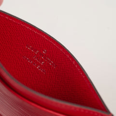 Louis Vuitton Red Epi Cardholder