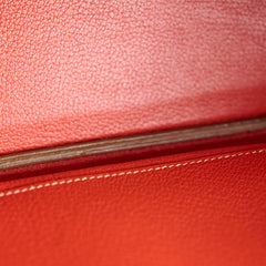Hermes Birkin 35 Sanguine Clemence GHW [O]