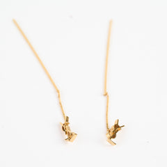 Saint Laurent YSL Threader Gold Fashion Earrings