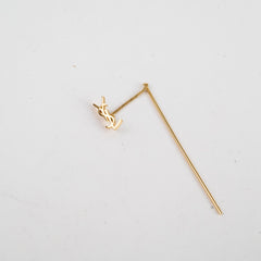 Saint Laurent YSL Threader Gold Fashion Earrings