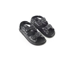 Chanel Dad Sandals Black Size 38.5