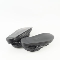 Chanel Dad Sandals Black Size 38.5
