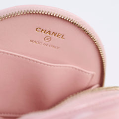 Chanel Mini Round Pink Crossbody Bag