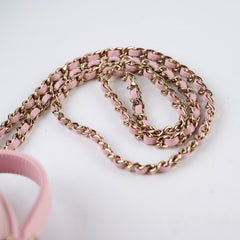 Chanel Mini Round Pink Crossbody Bag