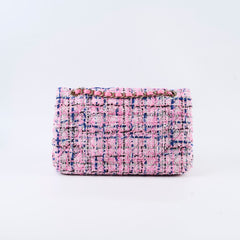 Chanel Classic Flap Medium/Large Pink Tweed