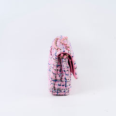 Chanel Classic Flap Medium/Large Pink Tweed