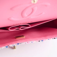Chanel Classic Flap Medium/Large Pink Tweed