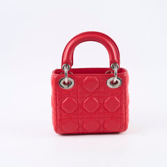 Christian Dior Lady Dior Micro Red