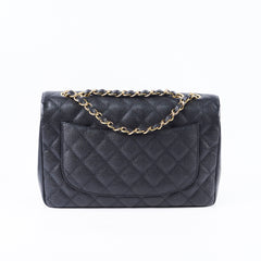 Chanel Jumbo Single Flap Caviar Black