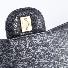 Chanel Jumbo Single Flap Caviar Black