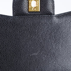 Chanel Jumbo Single Flap Caviar Black