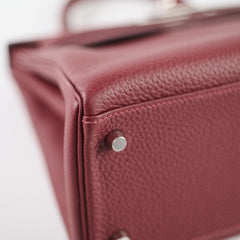 Hermes Kelly 28 Rouge H Togo PHW K Stamp
