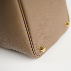 Hermes Picotin 18 Etoupe Clemence GHW D Stamp