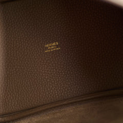 Hermes Picotin 18 Etoupe Clemence GHW D Stamp
