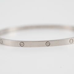 Cartier Love Bracelet White Gold Size 19