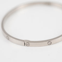 Cartier Love Bracelet White Gold Size 19