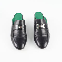 Hermes Paradia Mules Size 36.5 Black