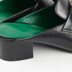 Hermes Paradia Mules Size 36.5 Black