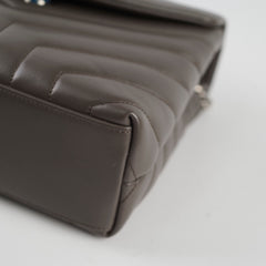 Saint Laurent Loulou Matelasse Small Shoulder bag Grey