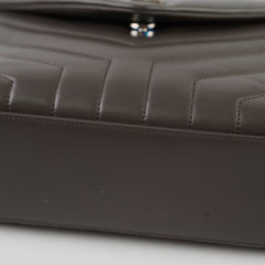 Saint Laurent Loulou Matelasse Small Shoulder bag Grey