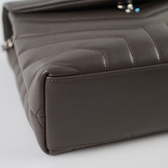 Saint Laurent Loulou Matelasse Small Shoulder bag Grey