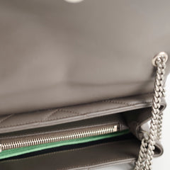 Saint Laurent Loulou Matelasse Small Shoulder bag Grey