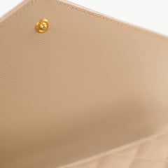 Saint Laurent Envelope Flap Pouch Beige