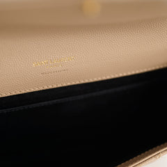 Saint Laurent Envelope Flap Pouch Beige
