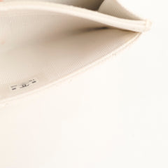 Chanel White Caviar Cardholder (microchip)