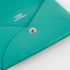 Hermes Epson Calvi Cardholder Vert Verone C Stamp