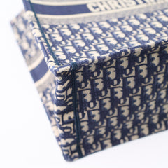 Dior Large Book Tote Navy Oblique