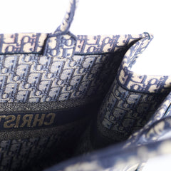 Dior Large Book Tote Navy Oblique