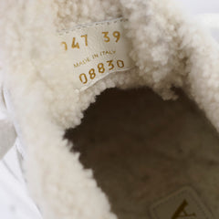 Prada Shearling Leather Sneakers Womens 39