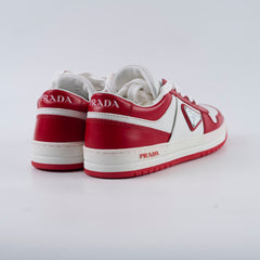 Prada Red and White Downtown Sneakers Womens 35