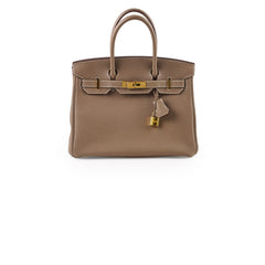 Hermes Birkin 30 Etoupe GHW Togo A Stamp