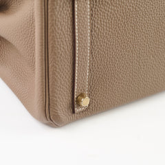 Hermes Birkin 30 Etoupe GHW Togo A Stamp